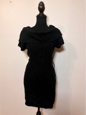 Derek Black Cowl Neck Sweater Dress M
